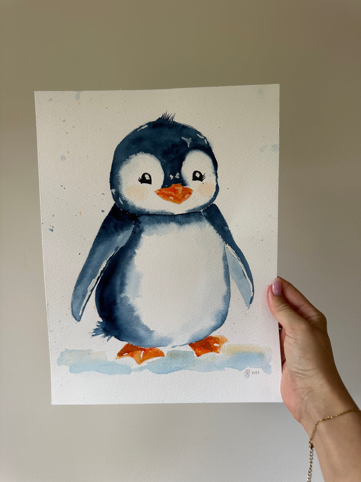 Watercolour Penguin Originals - Pre Order