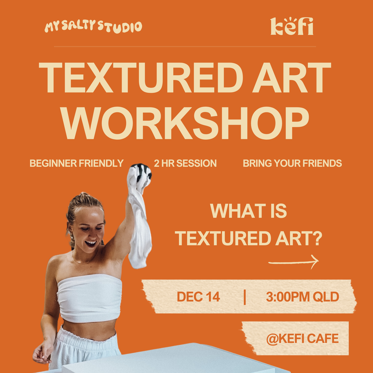 Textured Art at Kefi Cafe