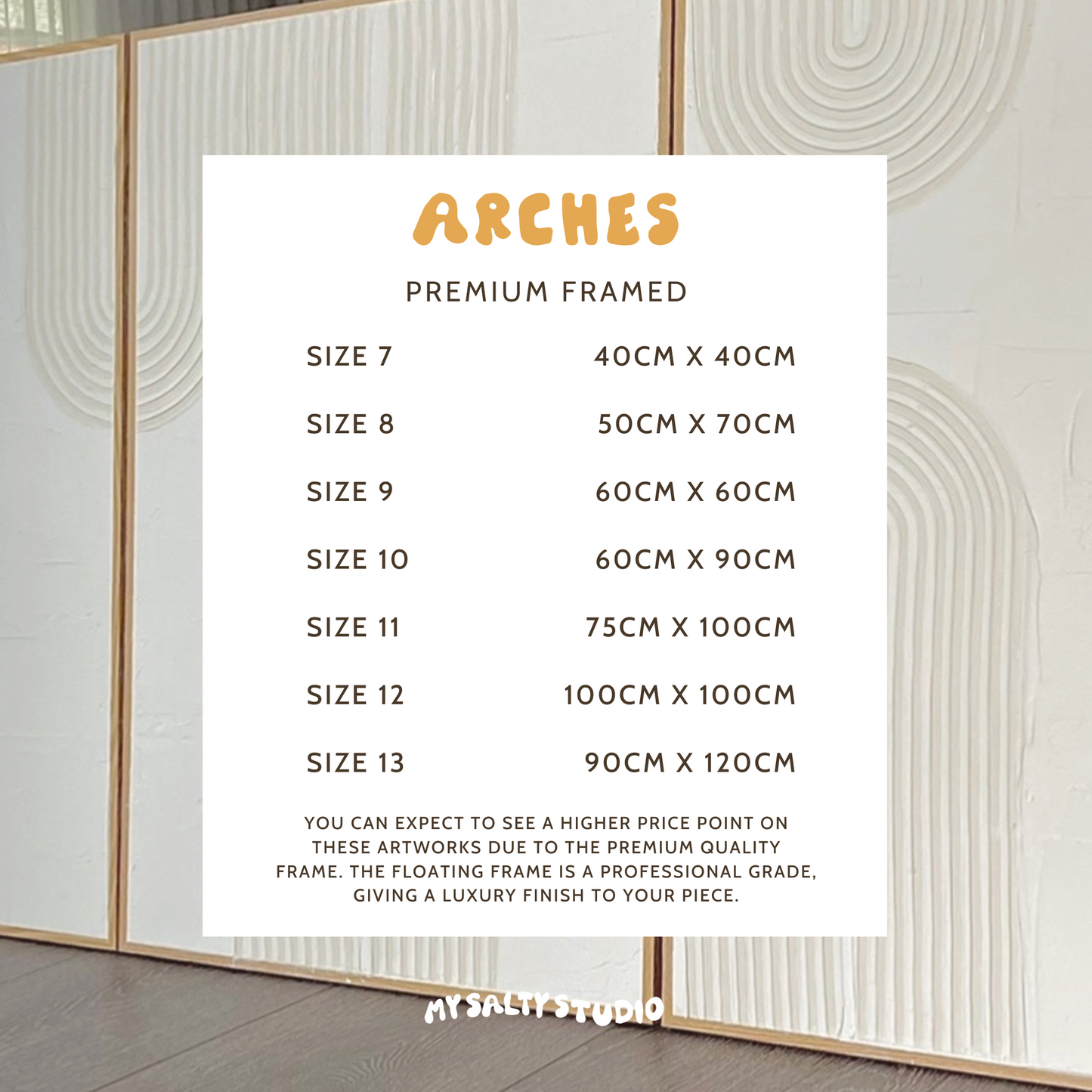 ARCHES - Custom Order